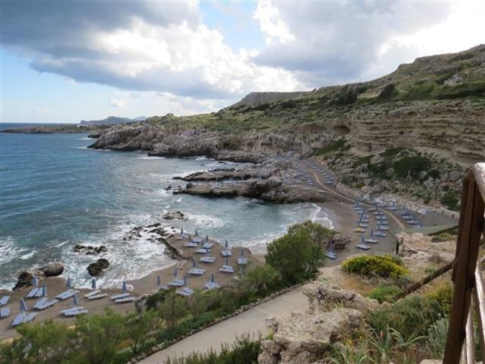 Blick auf den Strand Hotel Kalithea Mare Palace