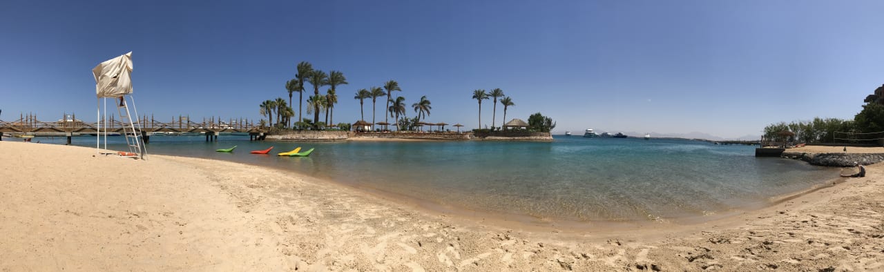Panorama vom Strand Marriott Hurghada Beach Resort