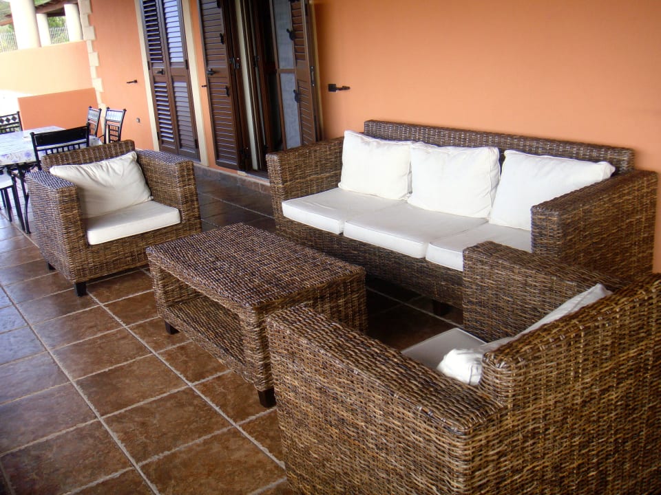 Salottino in vimini villa Residence Mimì