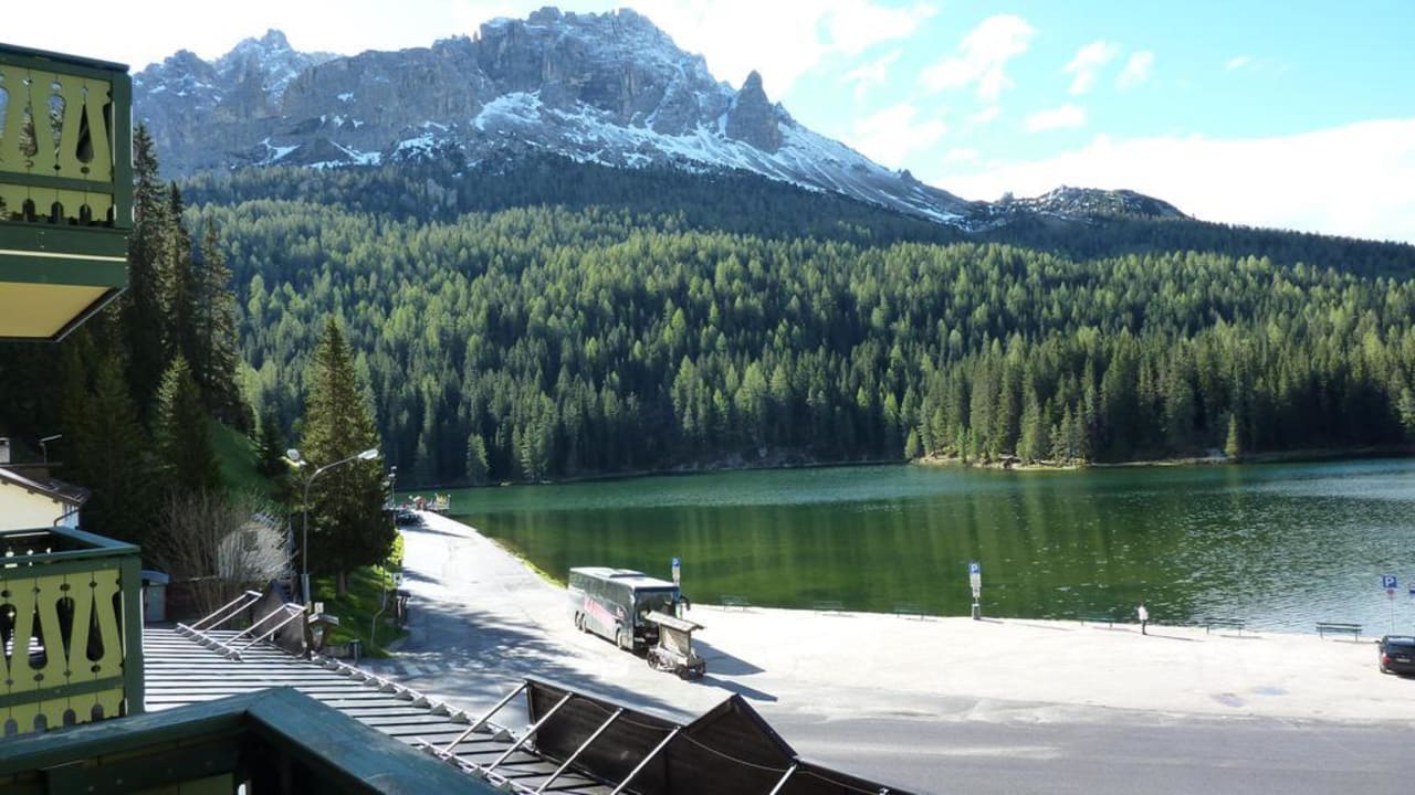 Ausblick vom Balkon Grand Hotel Misurina