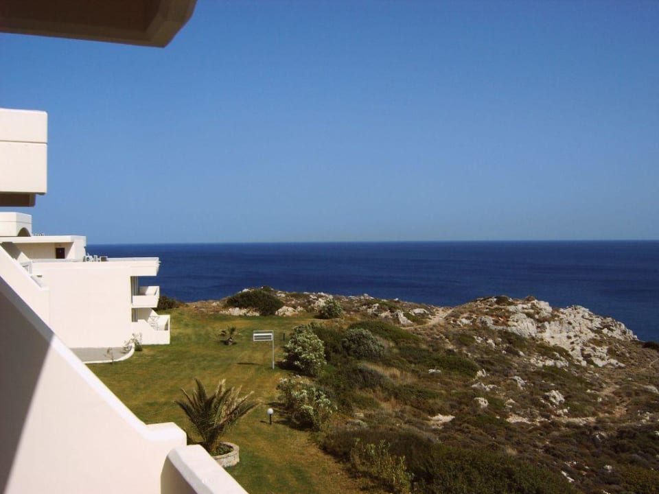 Blick vom Balkon Hotel Kalithea Mare Palace