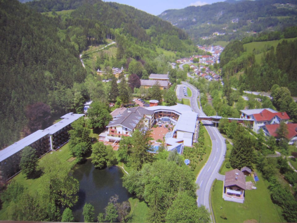 Kurzentrum Bad Eisenkappel von oben Vivea Hotel Bad Eisenkappel