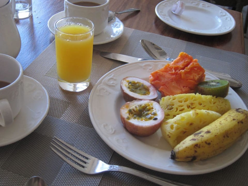 Frühstücksfrüchte Sugar Beach Mauritius