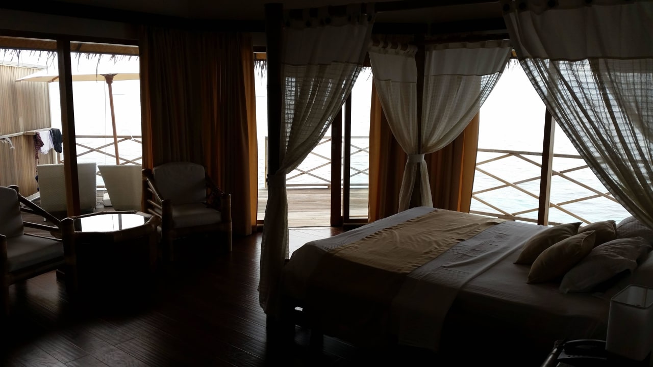 Traumhafter Ausblick auf das Meer Angaga Island Resort