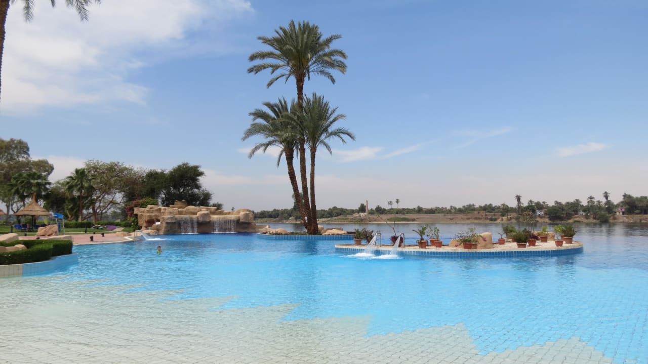 Grosser Pool direkt am Nil Jolie Ville Kings Island Luxor