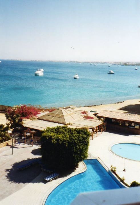 Blick vom Balkon Marriott Hurghada Beach Resort