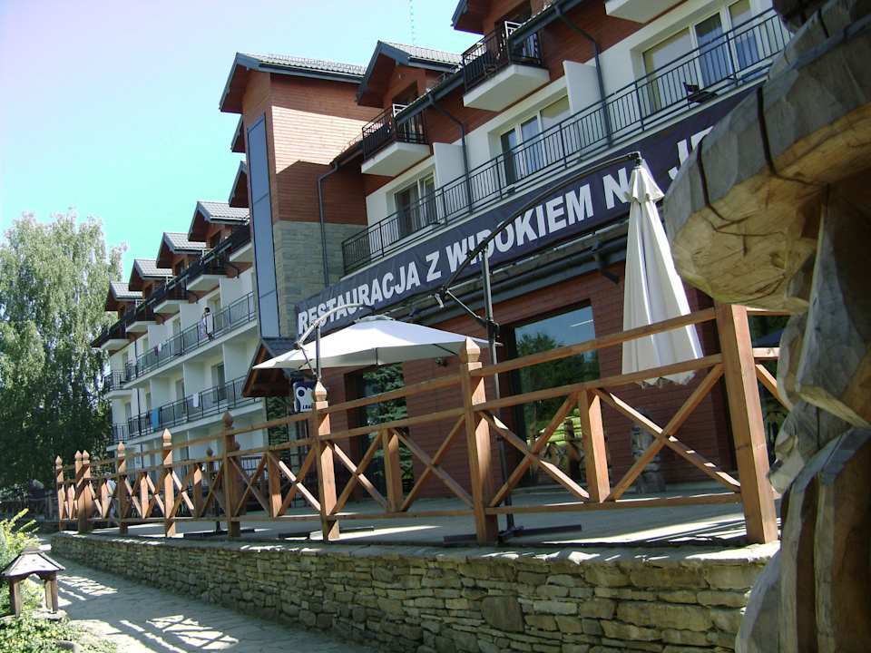 Widok z altany Hotel Skalny Spa Bieszczady