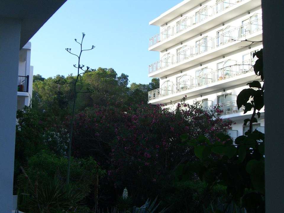 Blick vom Balkon Hotel Osiris