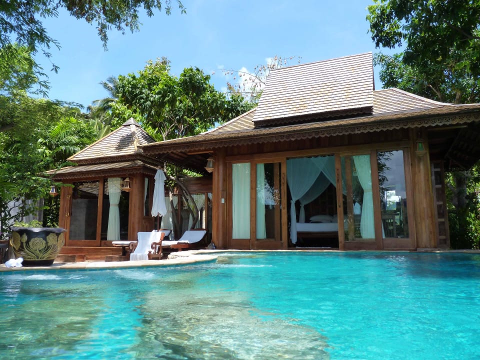 Blick vom Pool Santhiya Koh Phangan Resort & Spa