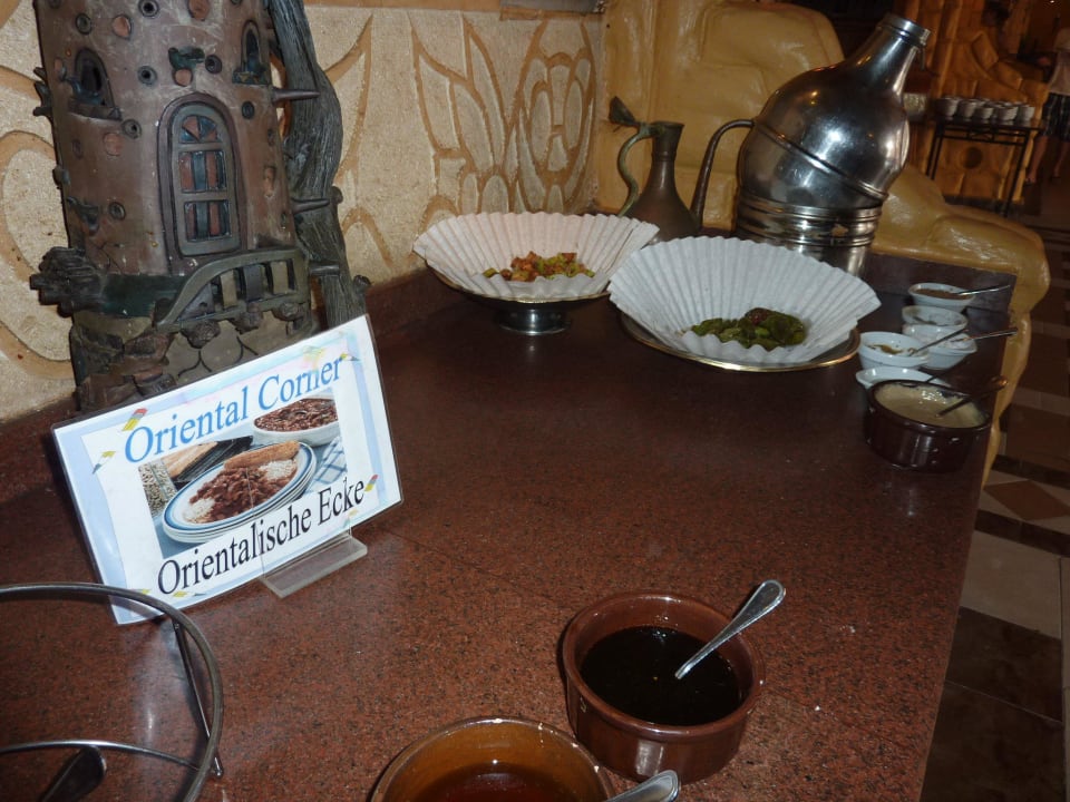 Spezialitäteneckchen Frühstück Pickalbatros Alf Leila Wa Leila Resort - Neverland Hurghada