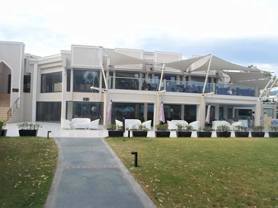 Widok restauracji z plaży Asteria Venus Didim