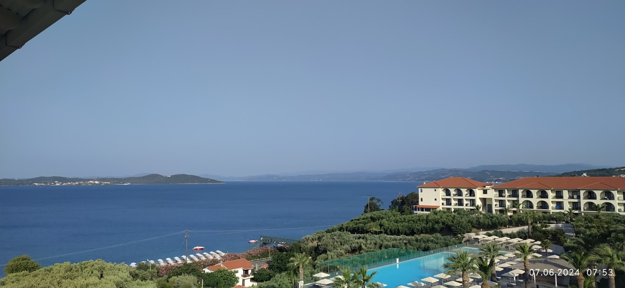 Ausblick Akrathos Beach Hotel
