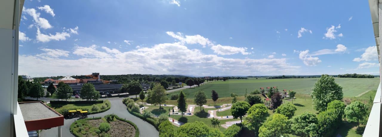 Ausblick All In Red Thermenhotel