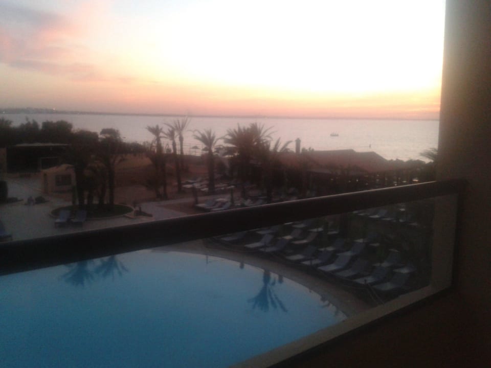 Blick vom Balkon Hotel Rosa Beach