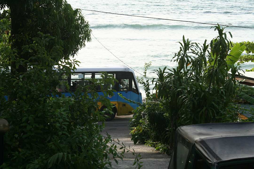 Blick zur Straße und zum Meer Guesthouse The Beach House