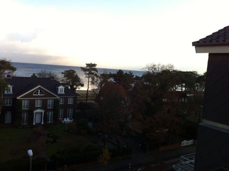 Ausblick aus unserem Zimmer, 4. Stock Country Hotel Timmendorfer Strand