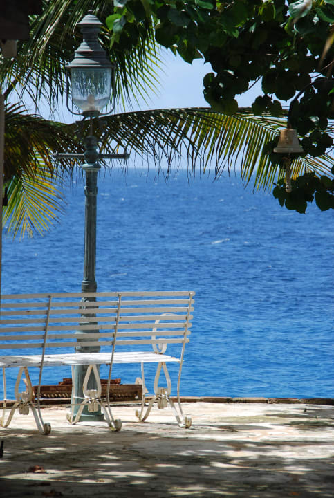 Ausblick von der Rezeption Sun Reef Village on Sea