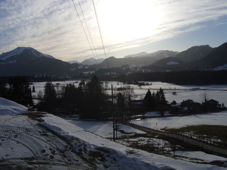 Ausblick vom Balkon von Zimmer 5 Landhaus Schraudolf