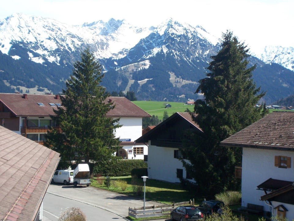 Blick auf das Rubihorn Ferienwohnung  Am Dorfbach