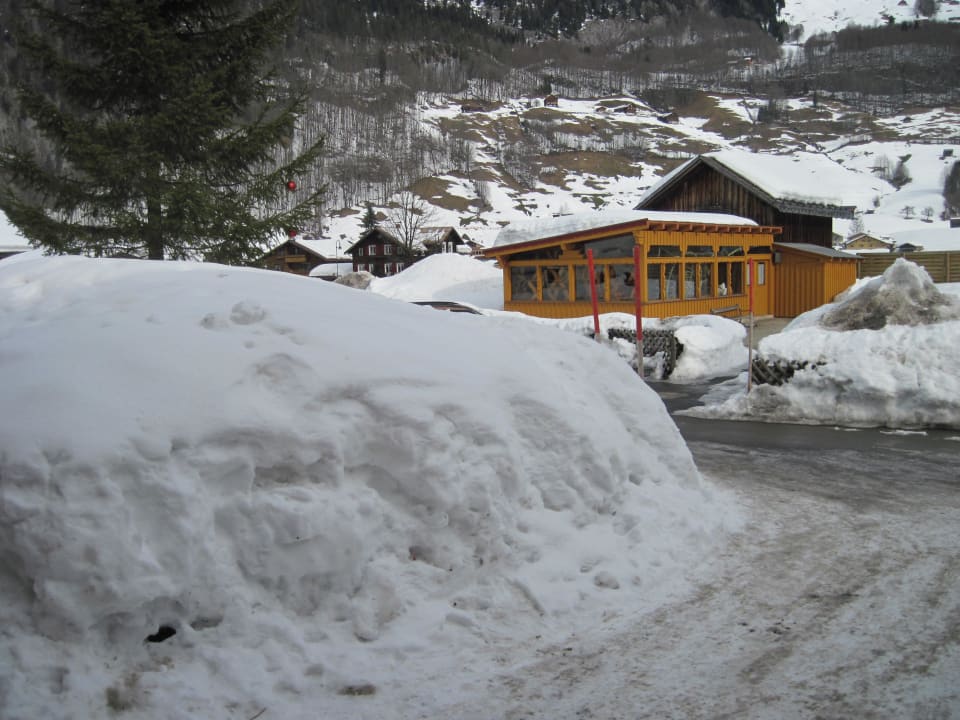 Blick auf die Gartenlaube Pension & Ferienwohnung Solaria