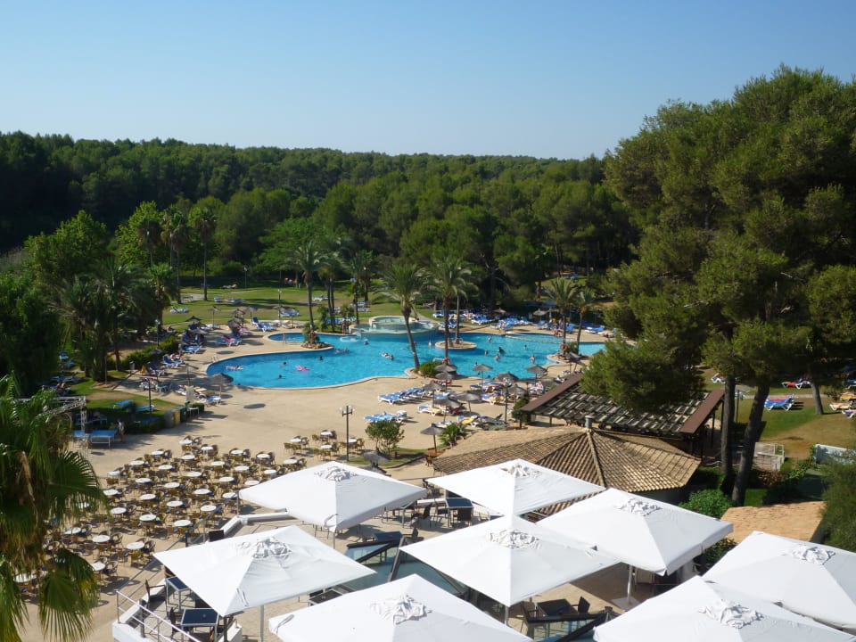 Pool von oben Hotel Exagon Park