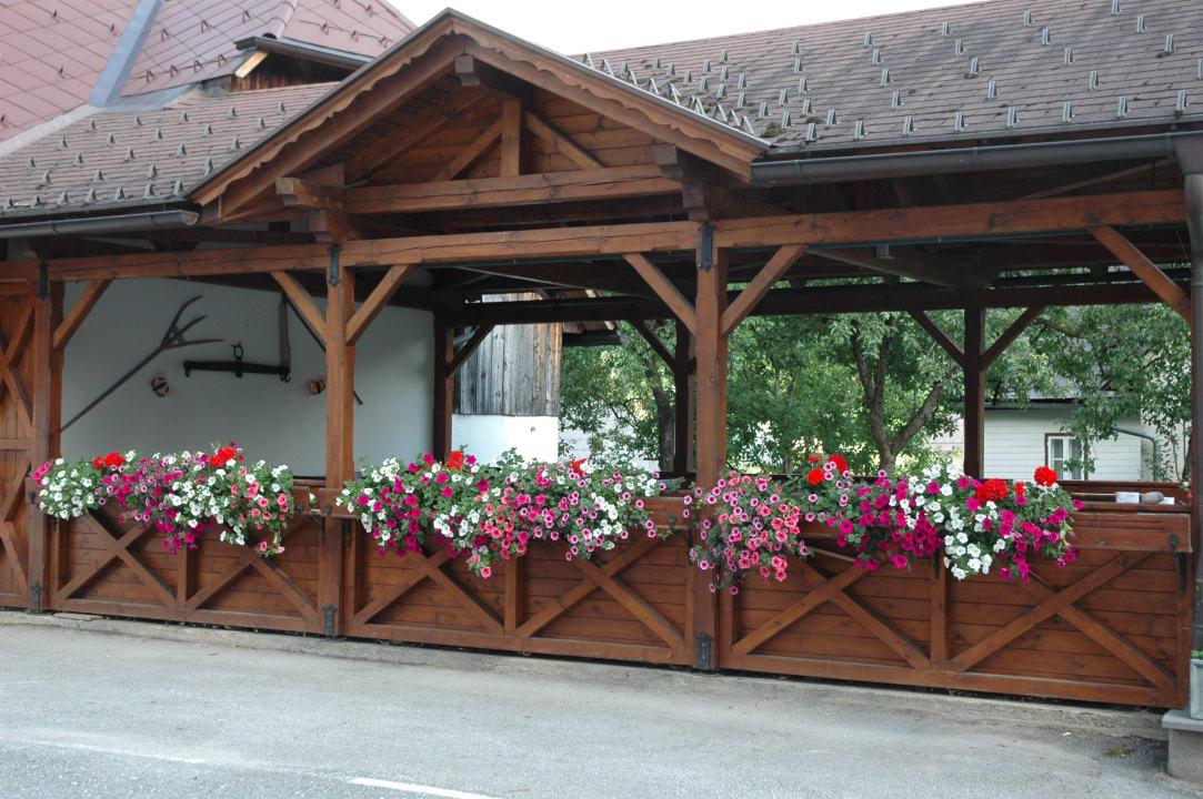 Überdachter Gastgarten Landgasthof Wöhrer