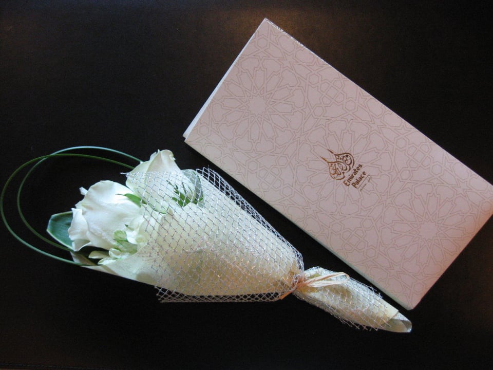 Begrüßungsblumenstrauß Emirates Palace Mandarin Oriental