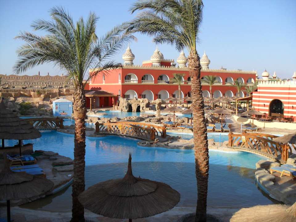 Vom Zimmer aus gesehen Pickalbatros Alf Leila Wa Leila Resort - Neverland Hurghada