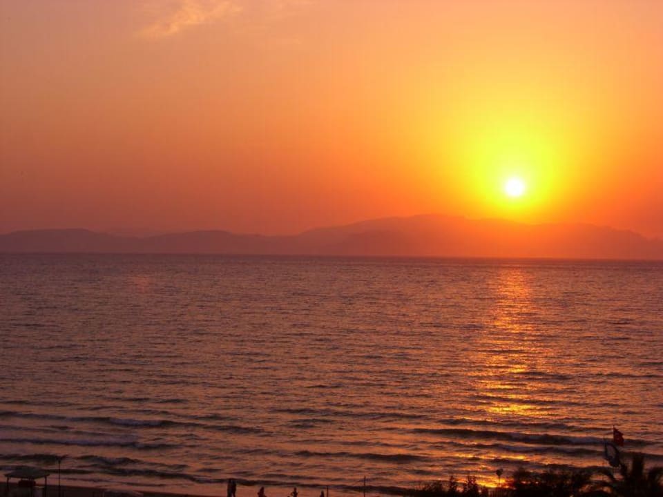 Sonnenuntergang vom Balkon Hotel Ephesia