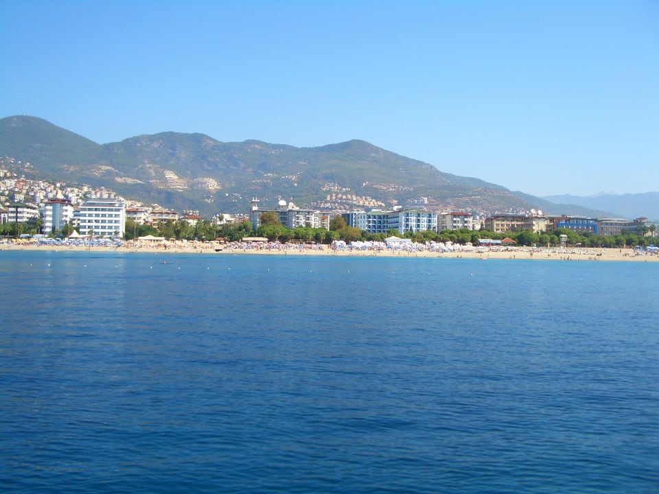 Blick vom Parasailing Hotel Grand Okan