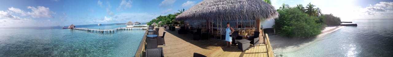 Schönes Panorama Eri Maldives