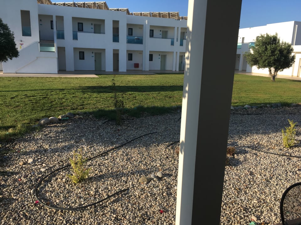 Blick vom Schlafzimmer auf die "Terrasse" Atlantica Plimmiri