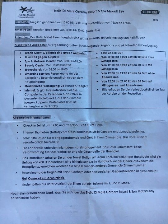 Sonstiges Stella Garden Resort & Spa, Makadi Bay