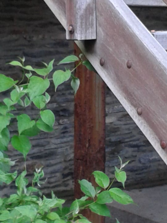 Durchrosteter Treppenträger Center Parcs Les Ardennes