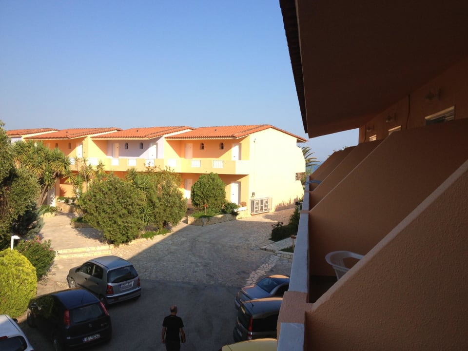 Ausblick aus dem Zimmer im Hauptgebäude Ibiscus Hotel Corfu