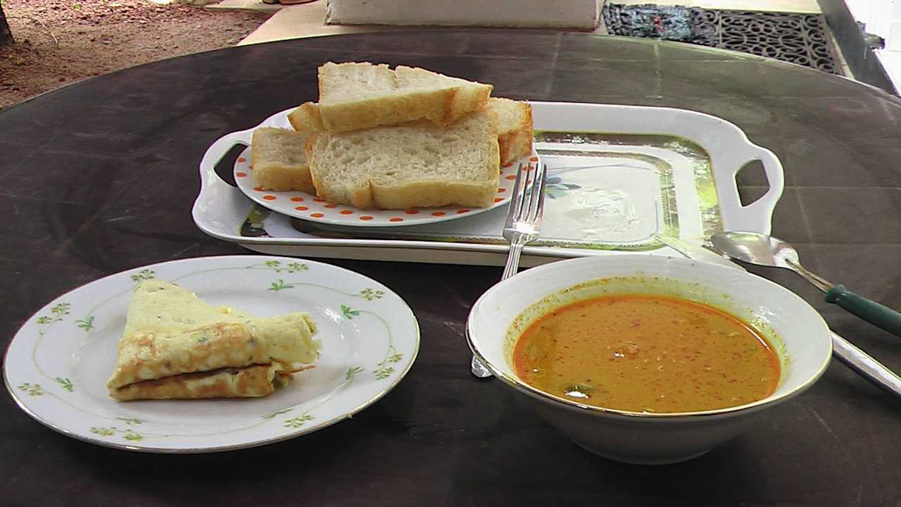 Frühstück - Suppe gabs auch .. Sakura Hana Gästehaus