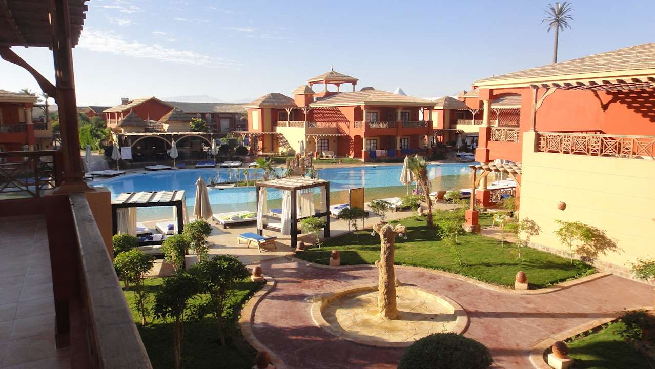 Blick von unserem Balkon Pickalbatros Alf Leila Wa Leila Resort - Neverland Hurghada
