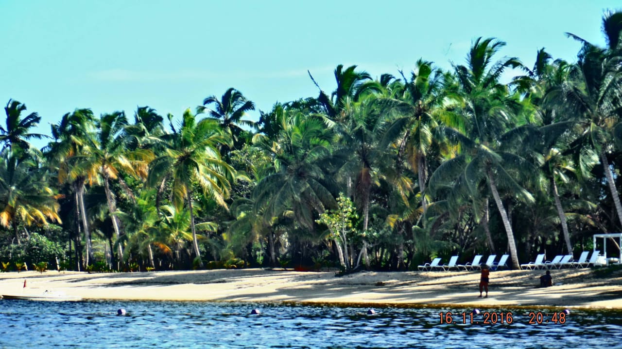 Blick auf den Strand vom Meer aus Bahia Principe Grand El Portillo