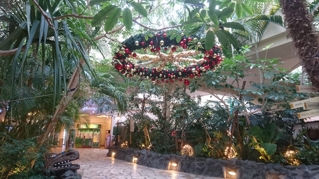 Market Dome festlich geschmückt Center Parcs Park Hochsauerland Hotel