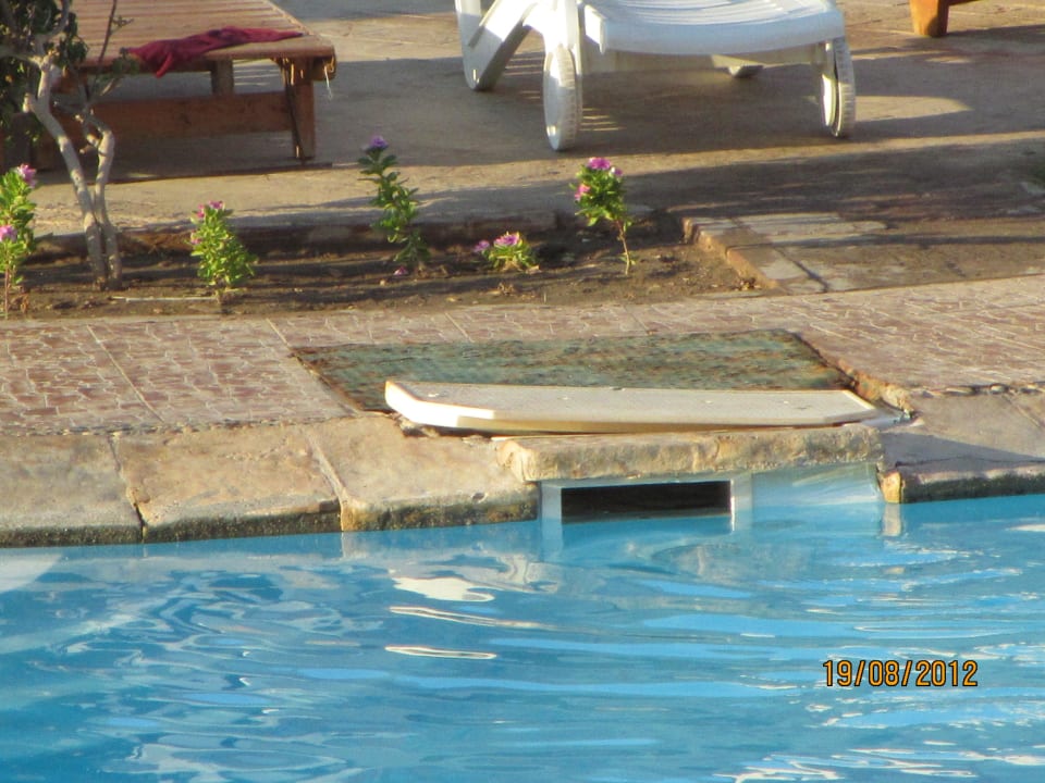 Durchgerosteter Deckel Verletzungs-  und Stolpergefahr Titanic Beach Spa & Aqua Park