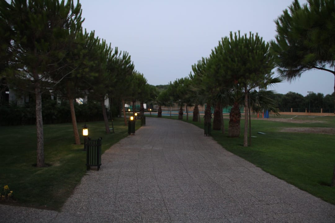 Weg vom Strand Richtung Aqua Park  Voyage Belek Golf & Spa