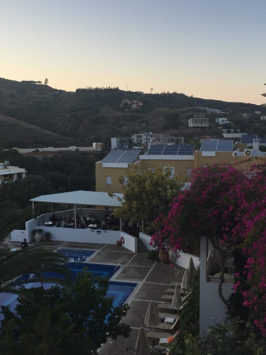 Blick vom Balkon vor dem Zimmer Hotel Xidas Garden