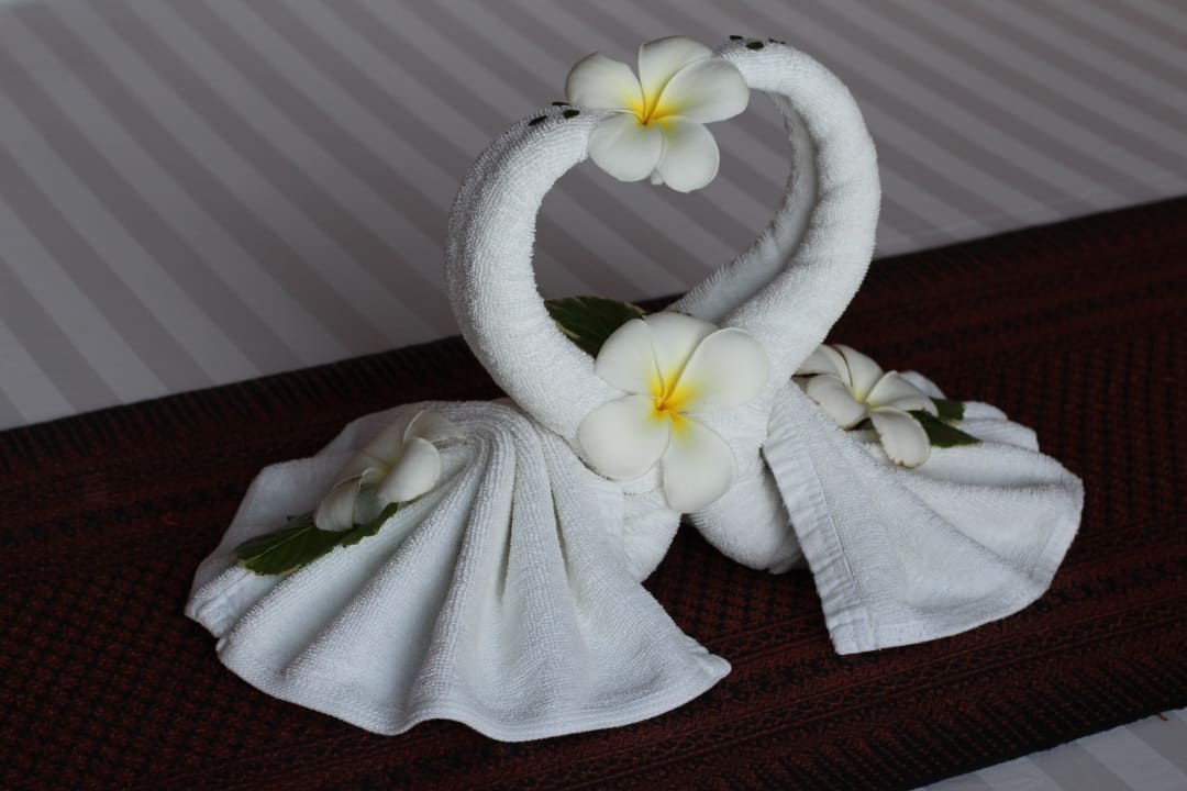 Empfang im Zimmer Panviman Resort Koh Phangan