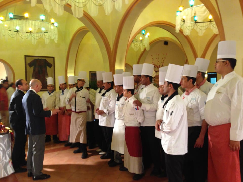 Worte des Dankes an die Küchencrew - zu Recht!  Jaz Makadi Oasis Resort