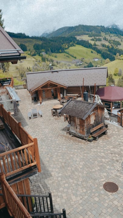Ausblick Hüttendorf Maria Alm