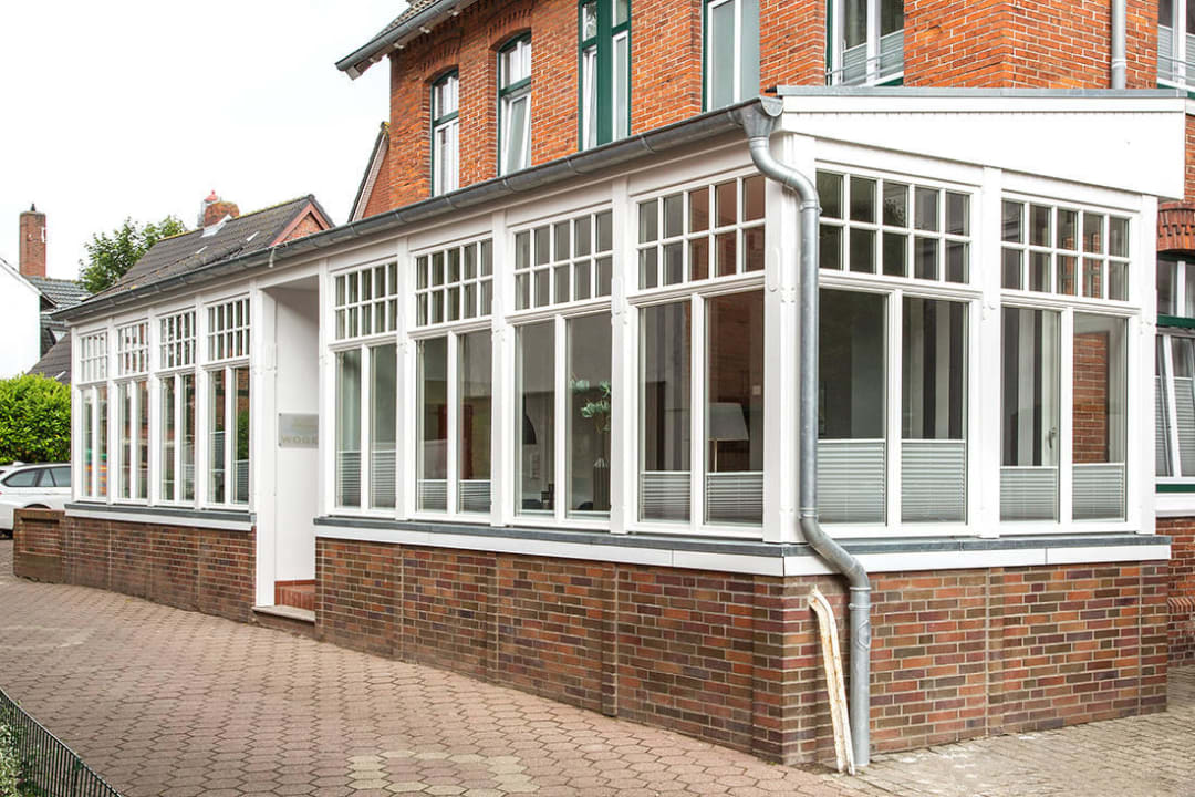 Historische Veranda Gästehaus Woge 2