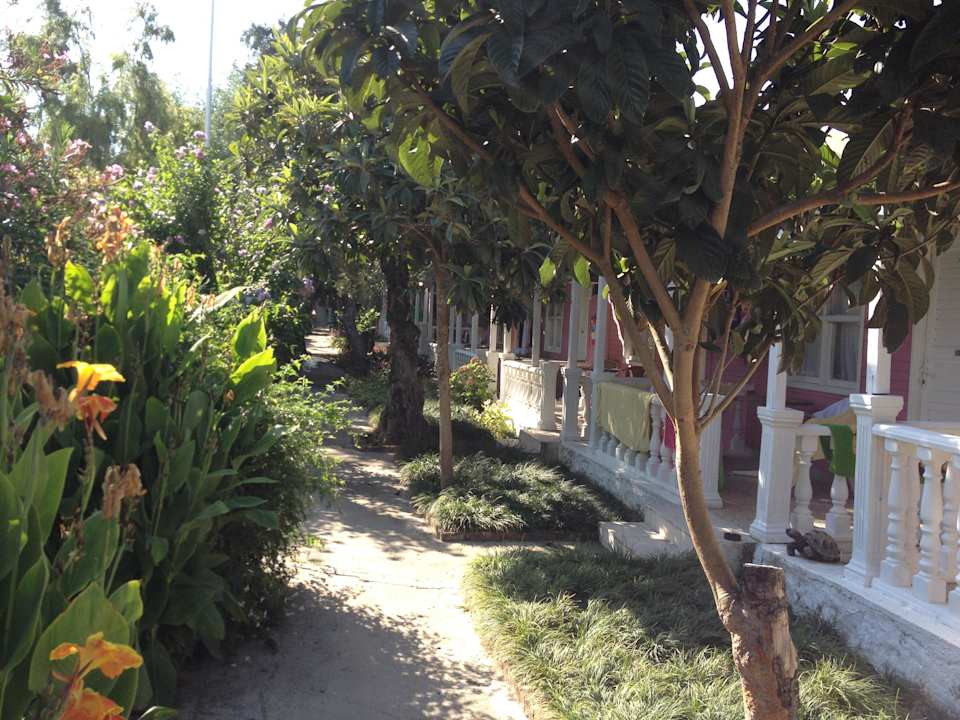 Das sind die Häuser auf dem Hotelbild Side Altinkum Hotel