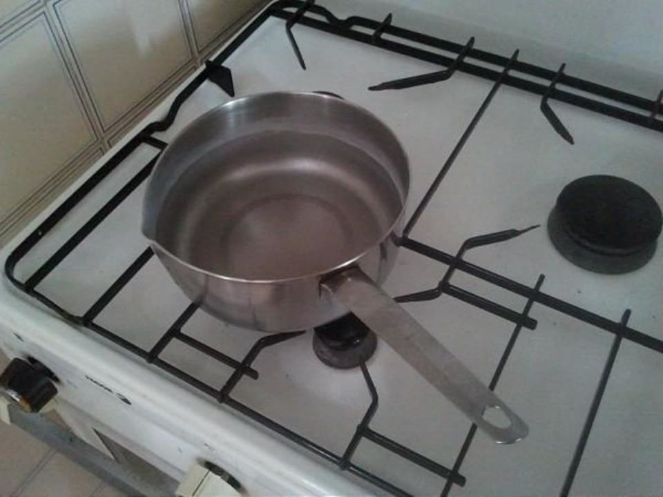 Einziger Topf, Verbrennungsgefahr am Griff Hotel Cala D'Or Park