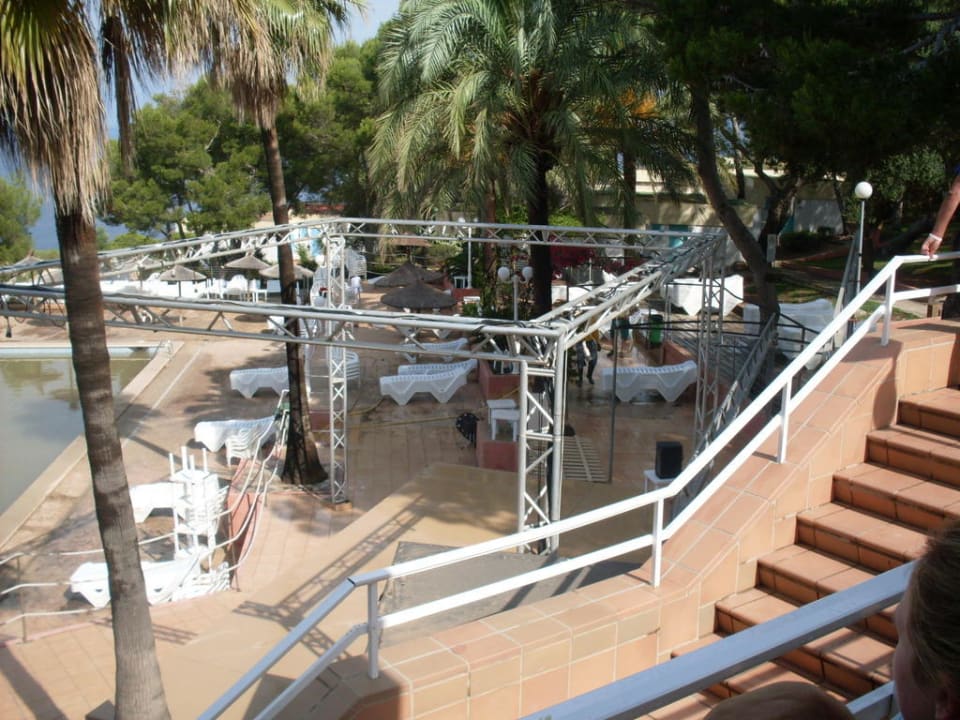 Treppen zur Bar Sun Club Eldorado