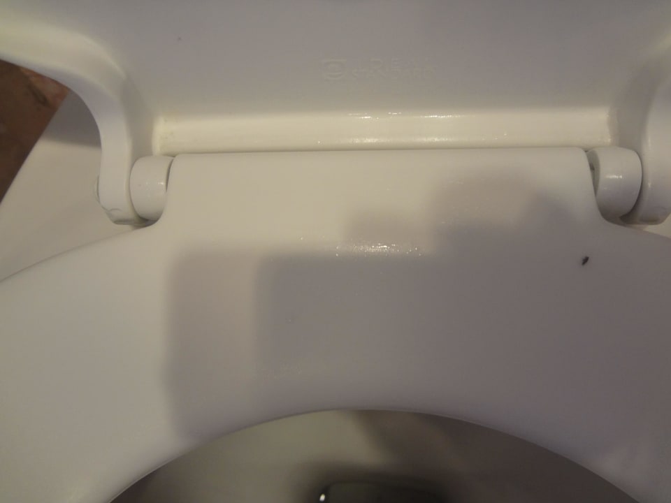 Toilette bei der Ankunft Kresten Palace Hotel